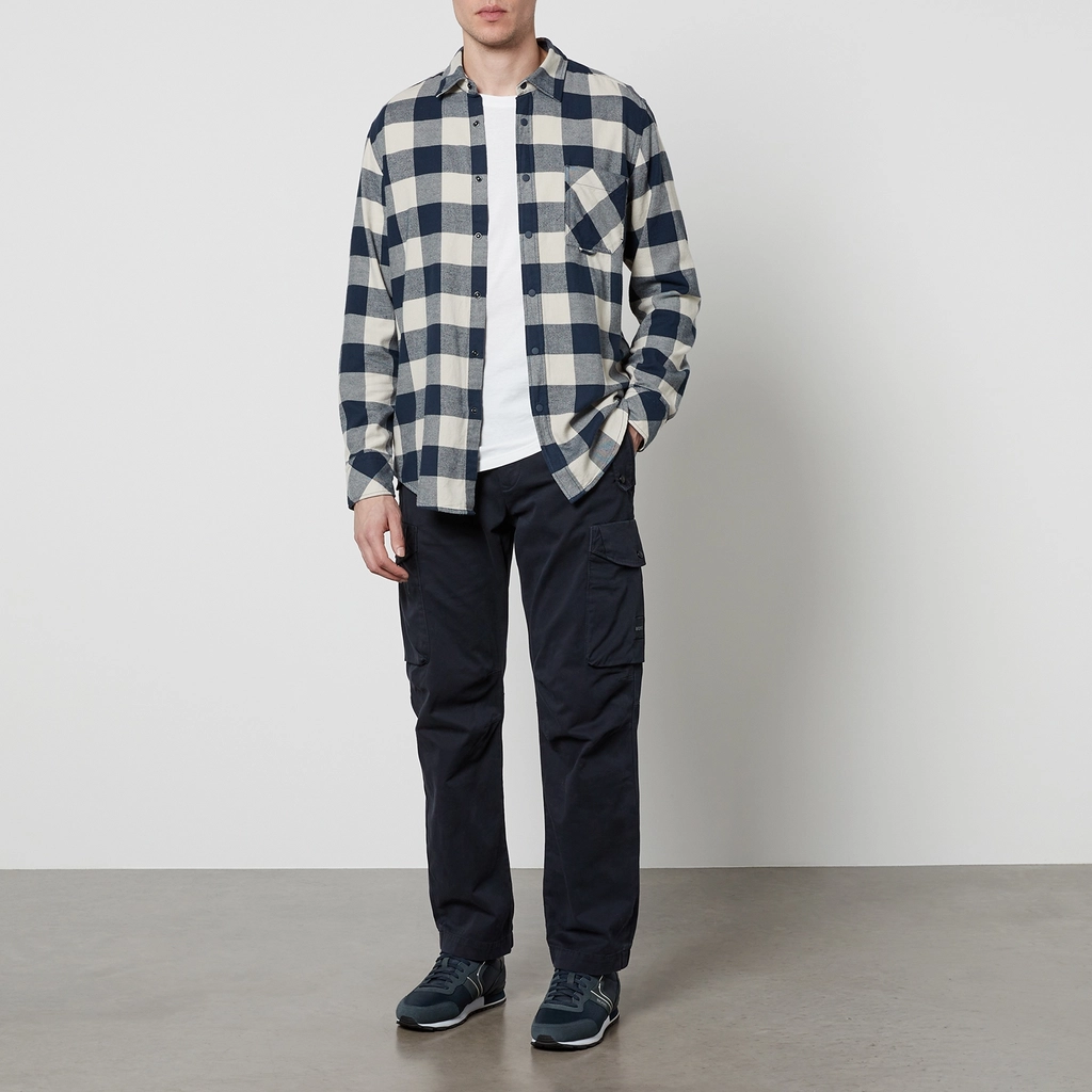 Hugo Boss Riou Checked Brushed Cotton Shirt - S